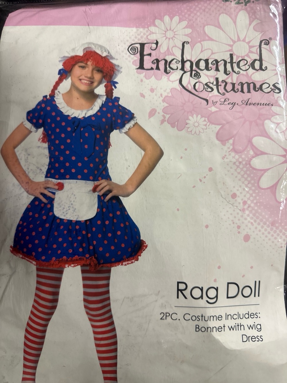 Ragdoll Kids Costume by Ragdoll - Blue with Red Polka Dots and Red Accents